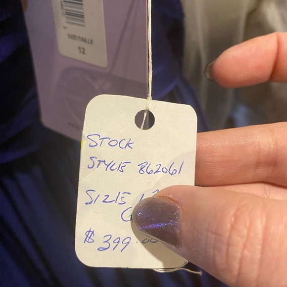 Deep blue formal dress - Picture 6 of 6